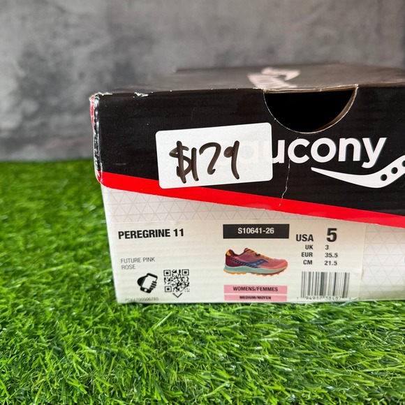 Saucony Peregrine 11 Pink Orange Purple Trail Running Shoes Womens Size 5 - Picture 13 of 13